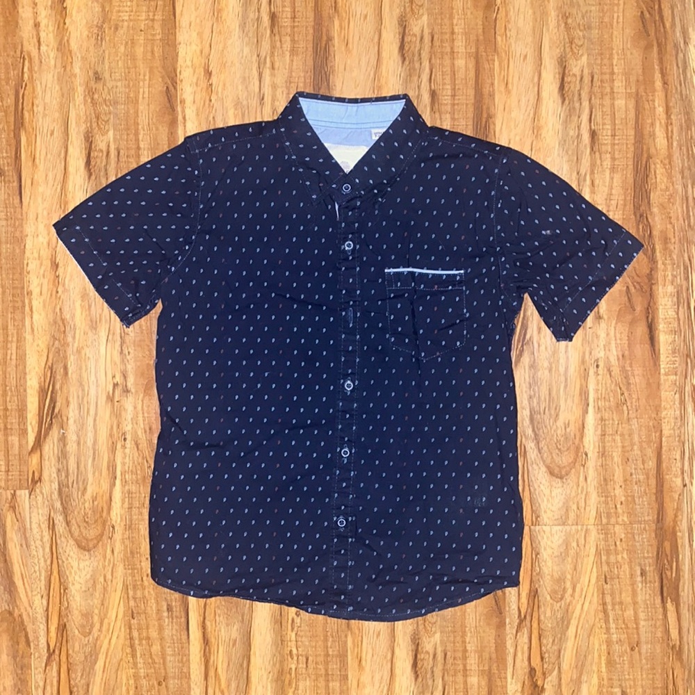 Craft + Flow Kids/Boy Blue Button Shirt - Size 7 XL